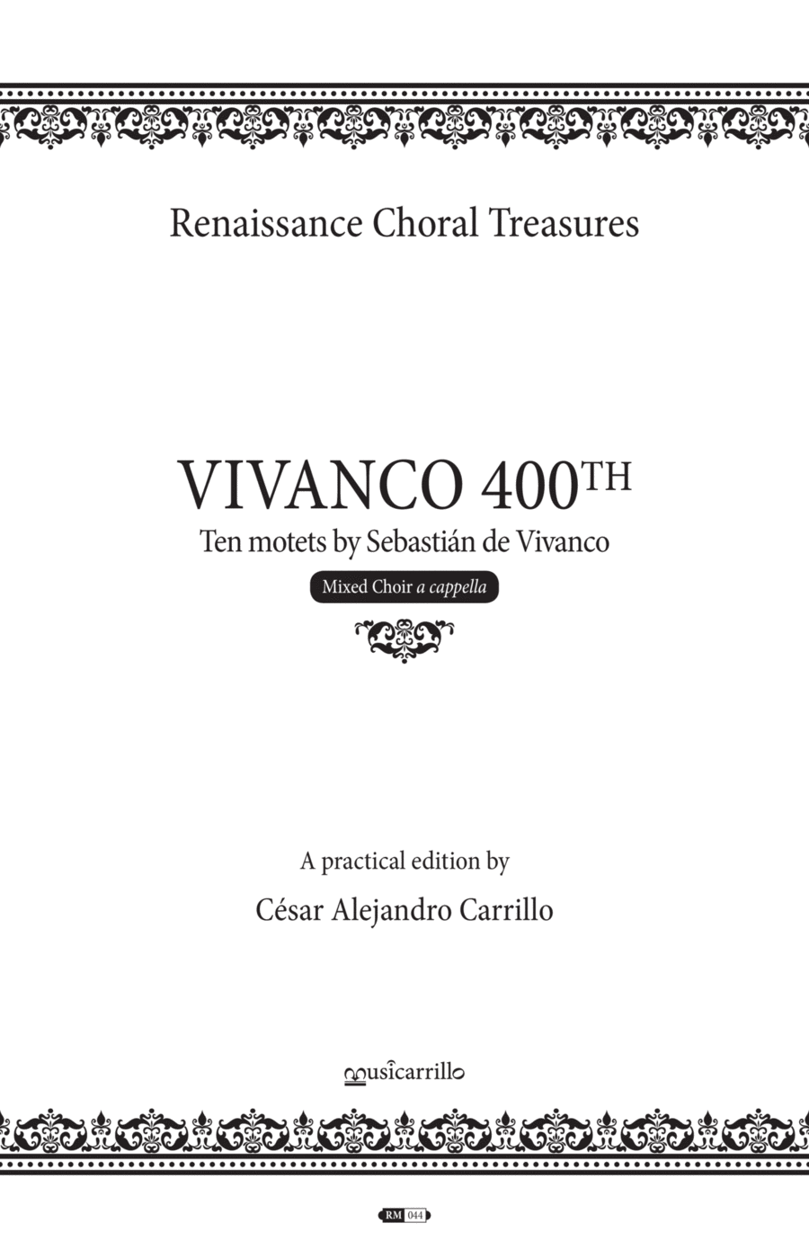 VIVANCO 400th - Ten Motets 4-Part scores gallery preview page 1