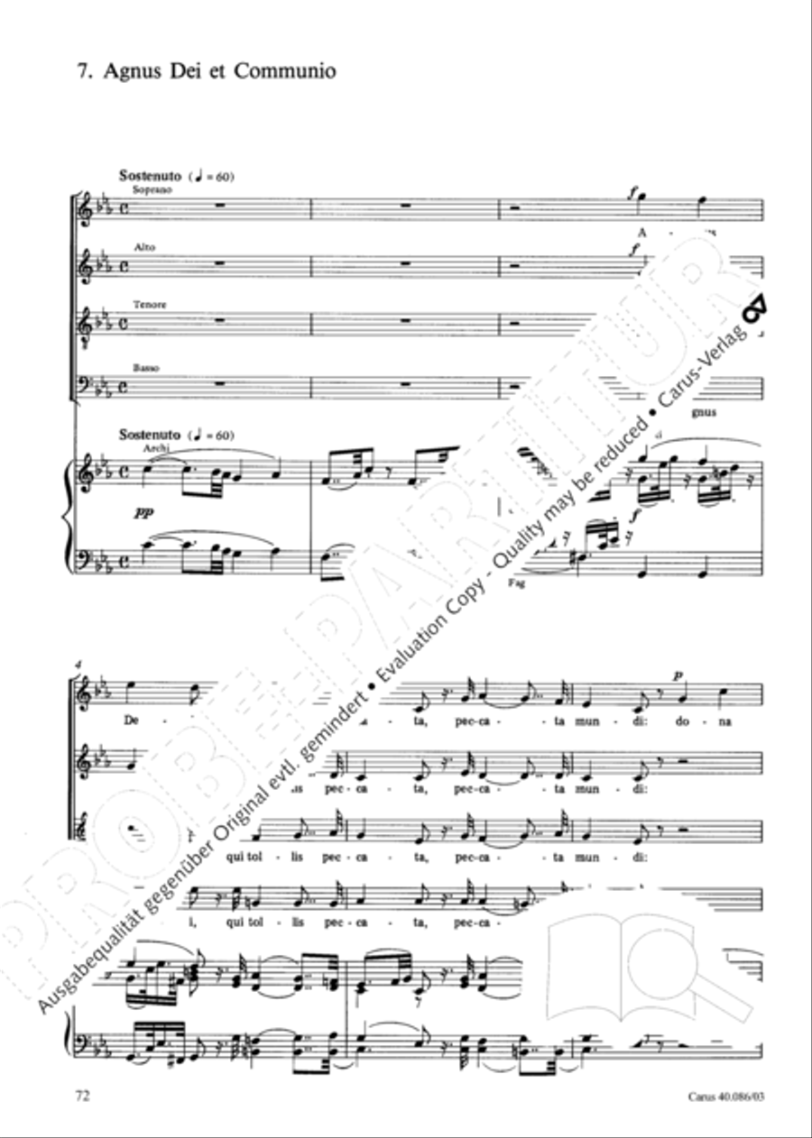 Requiem in C minor 4-Part scores gallery preview page 73