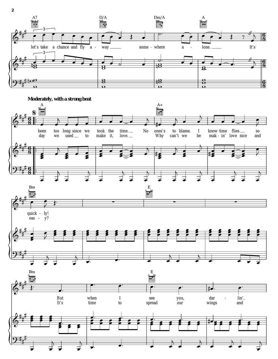 (Just Like) Starting Over Piano, Vocal, Guitar scores gallery preview page 2