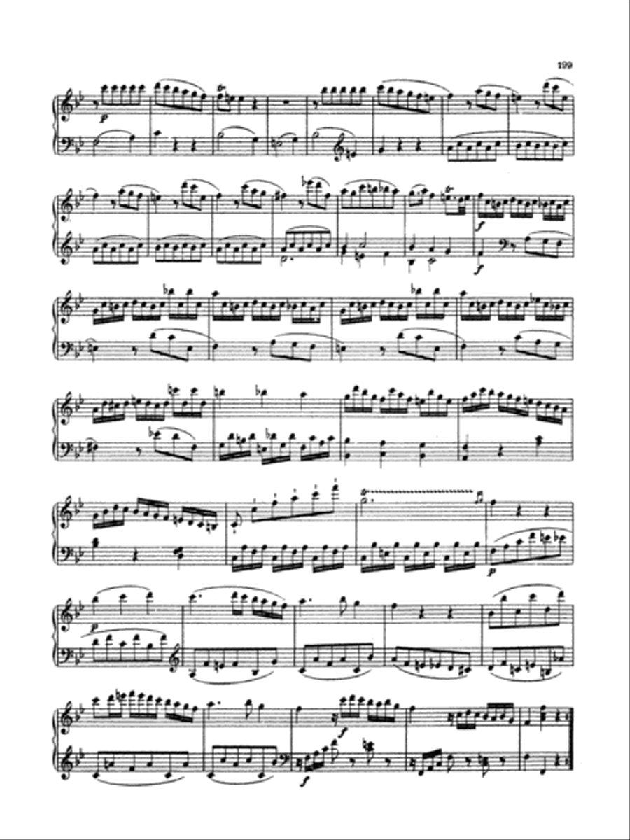 Mozart: Piano Sonata No. 16 in B-flat Major Piano Solo scores gallery preview page 2