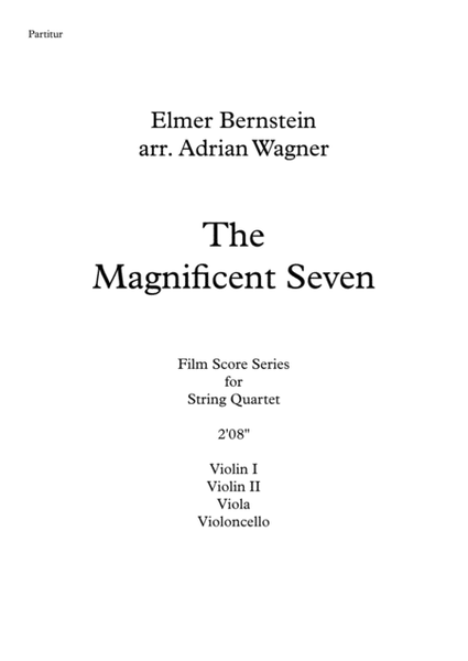 The Magnificent Seven by Elmer Bernstein Cello - Digital Sheet Music