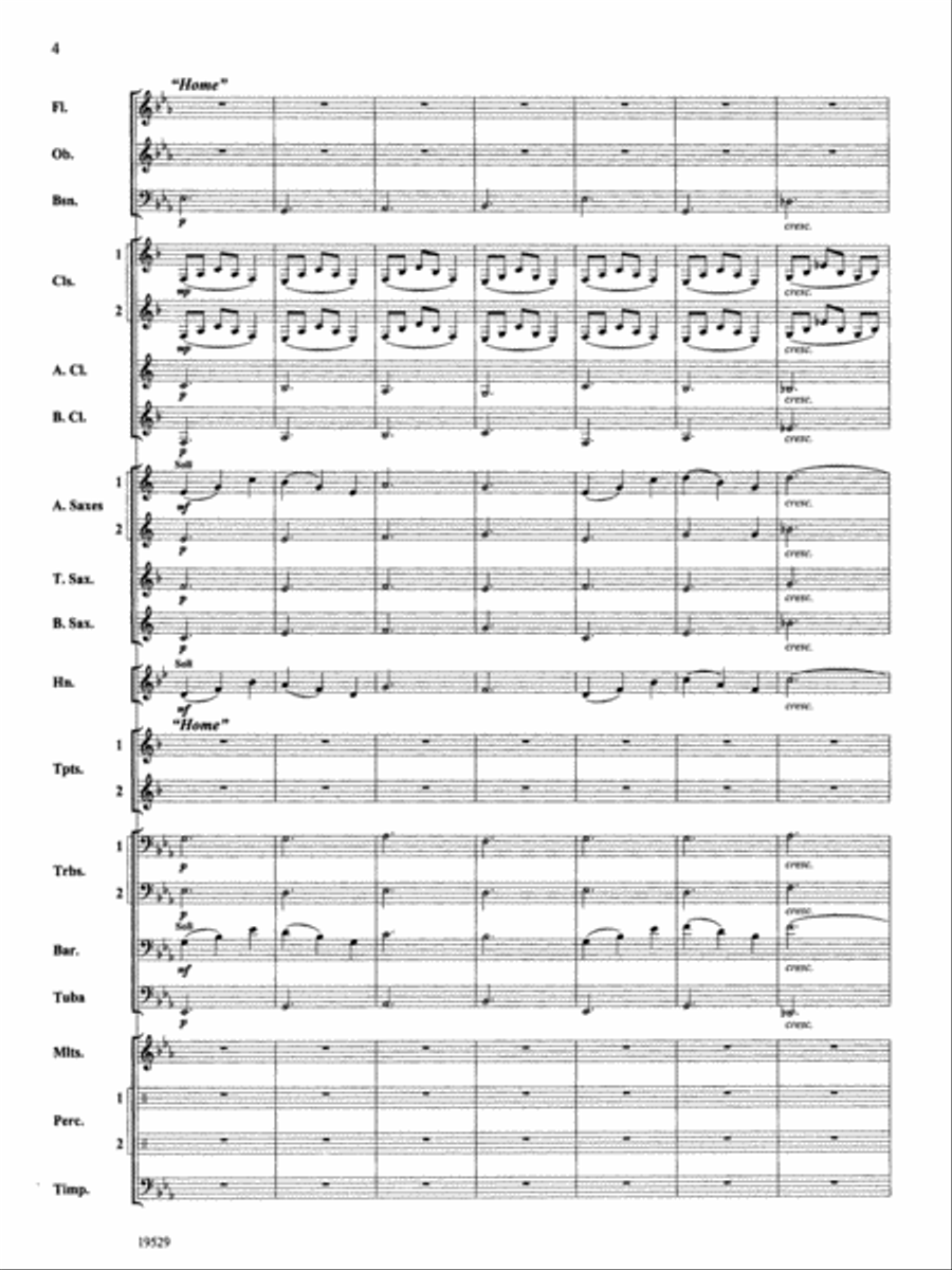 The Road Unknown: Score The Road Unknown: Score Concert Band scores gallery preview page 4