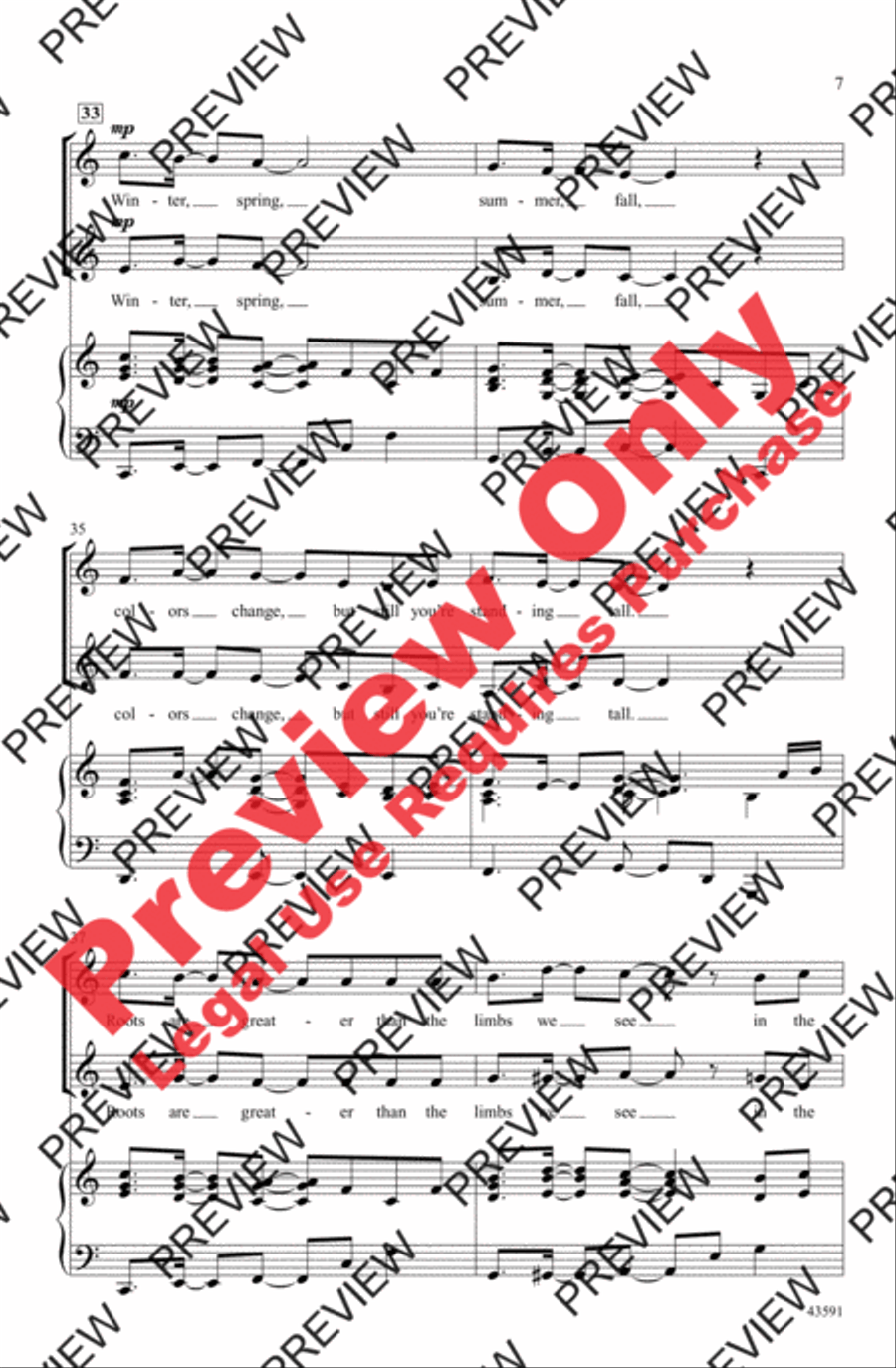 In the Arms of an Oak 2-Part scores gallery preview page 7