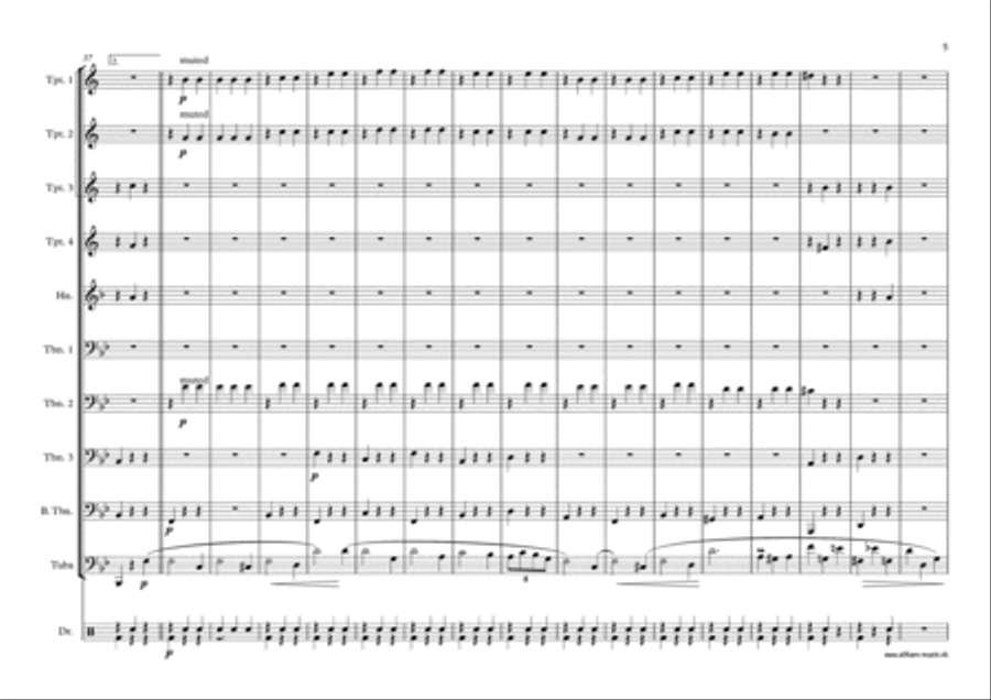 Minute Waltz for Tuba and Brass Choir