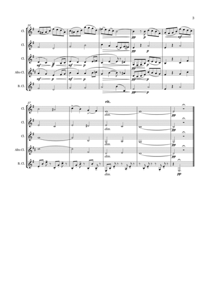 Poco Lento for Clarinet Quartet