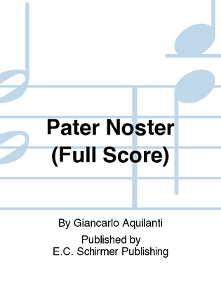 Pater Noster (Preghiera) (Full Score)