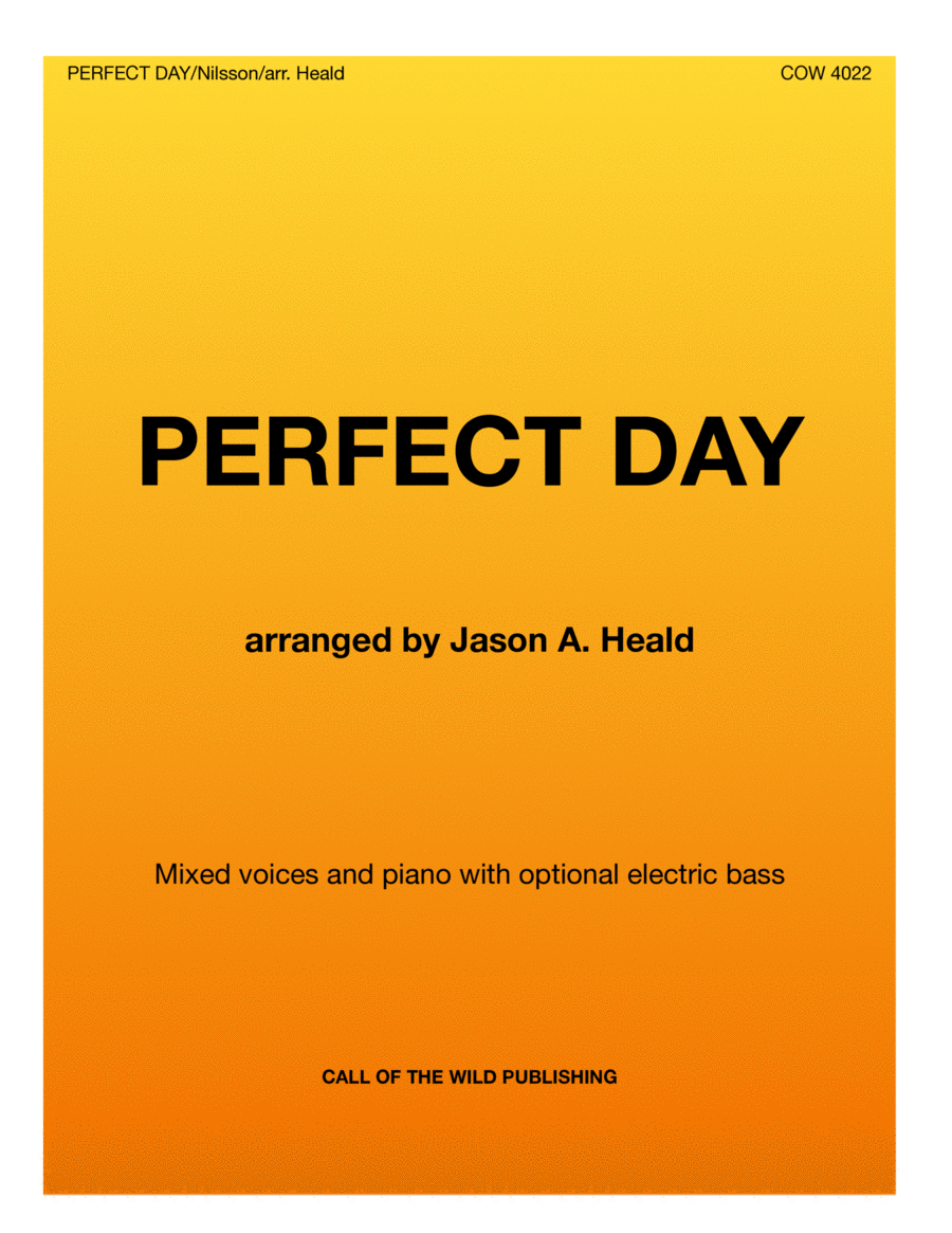 Perfect Day Choir scores gallery preview page 1
