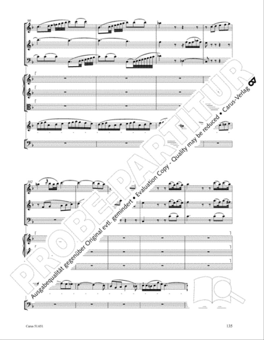 C Minor Mass, K. 427 (Missa in c KV 427) 4-Part scores gallery preview page 151