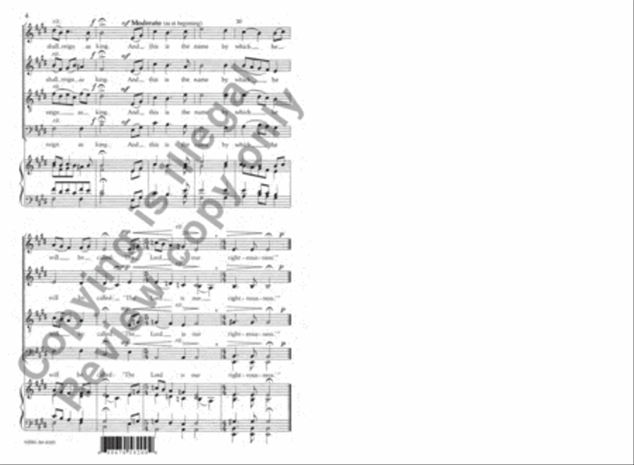 Behold, the Days Are Coming 4-Part scores gallery preview page 4
