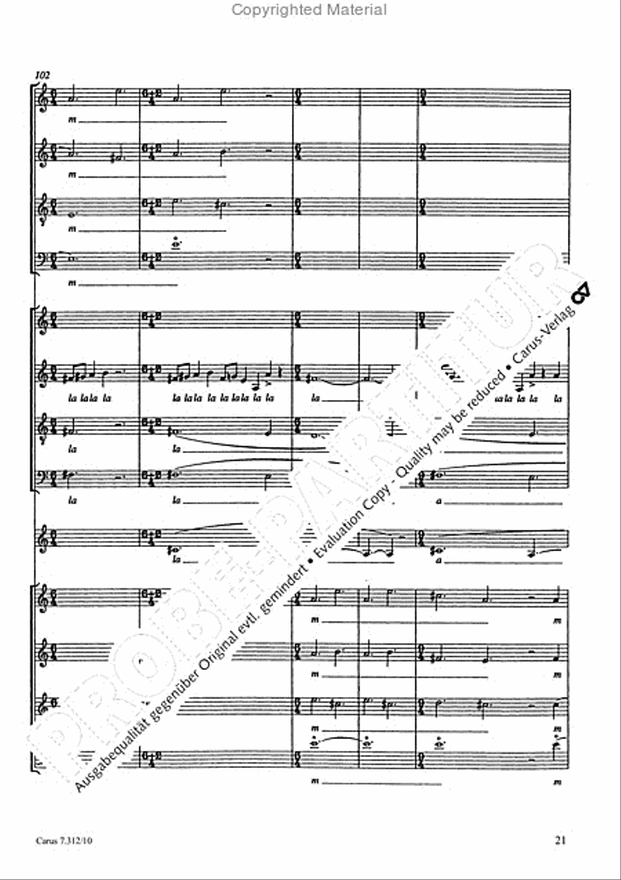 Variationen mit Celan-Gedichten III 4-Part scores gallery preview page 22