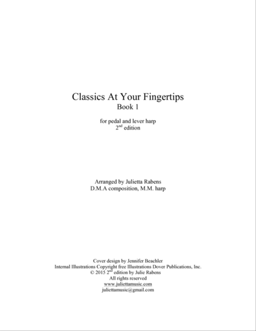 Classics at Your Fingertips for Harp Book 1 Harp scores gallery preview page 2
