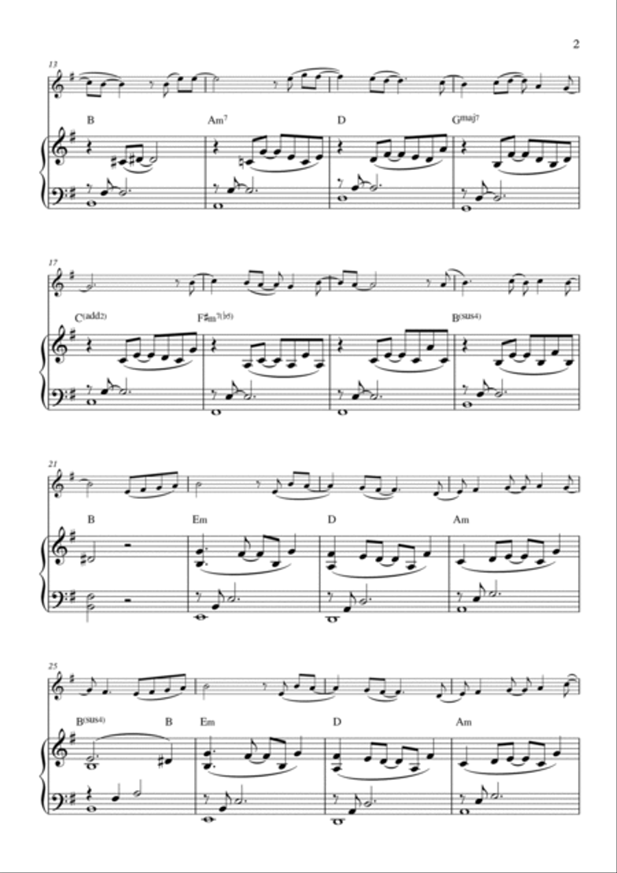 Mary, Did You Know? Violin Solo scores gallery preview page 3