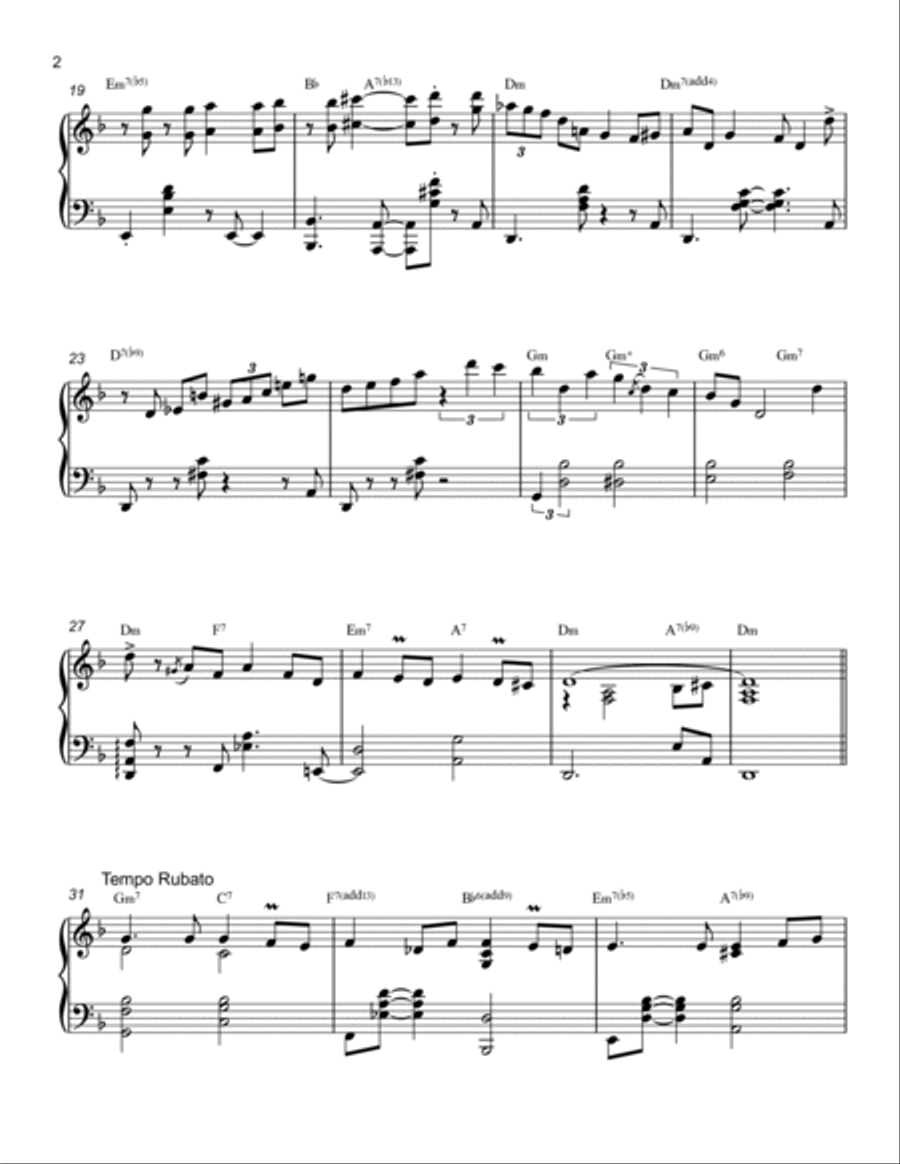 Besame Mucho Piano Solo scores gallery preview page 2