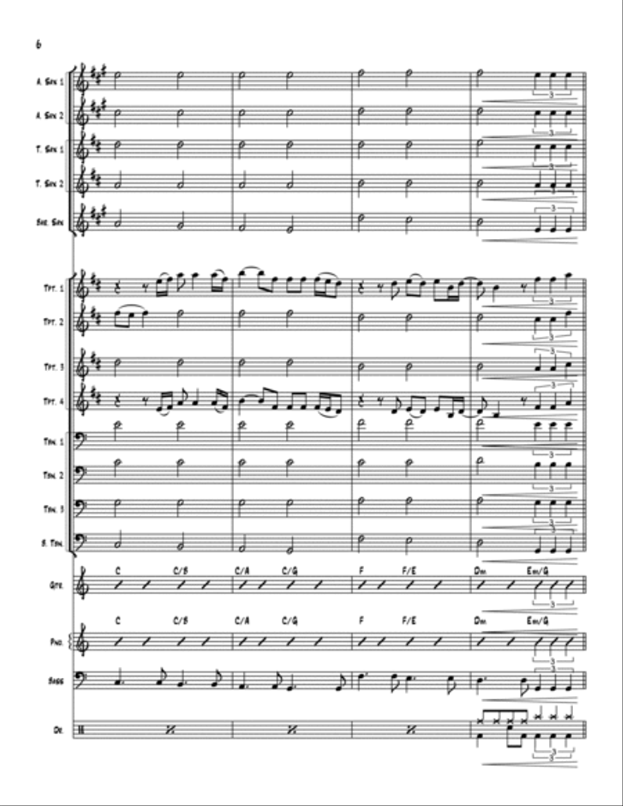 A Whiter Shade Of Pale A Whiter Shade Of Pale Jazz Ensemble scores gallery preview page 6
