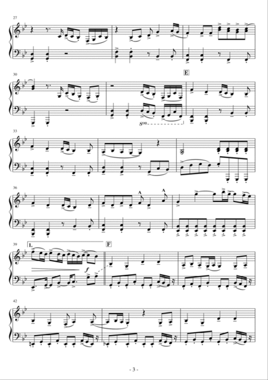 Patient Number 9 Easy Piano scores gallery preview page 3