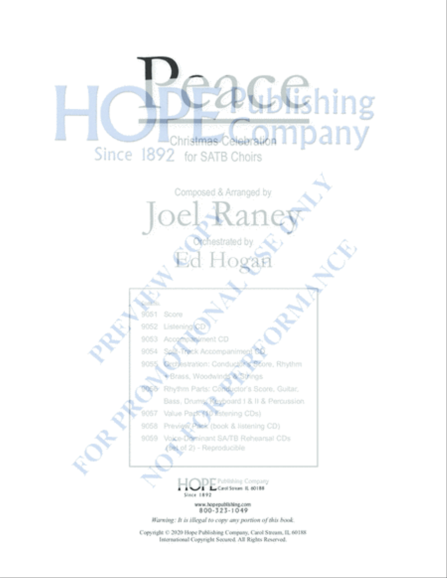 Peace Peace 4-Part scores gallery preview page 4