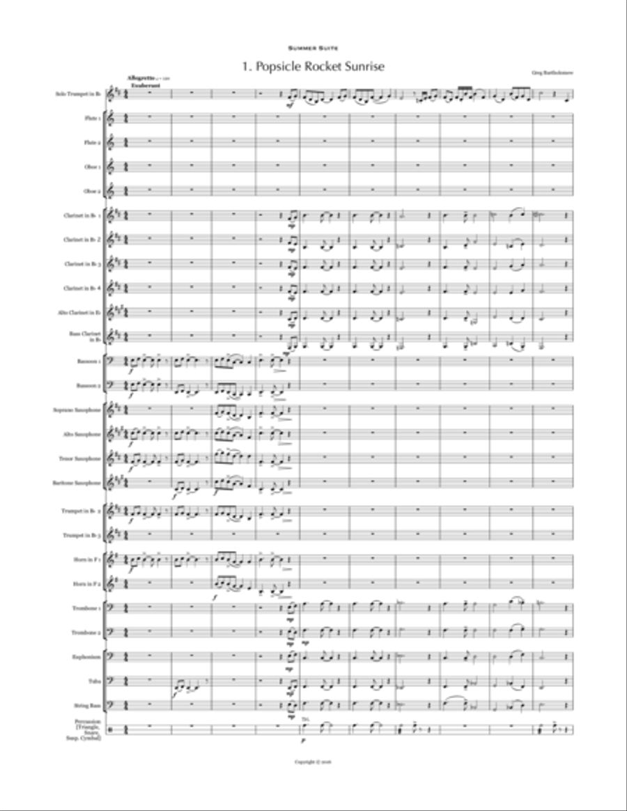 Still Life with Melon & Sand (trumpet & concert band) Concert Band scores gallery preview page 3