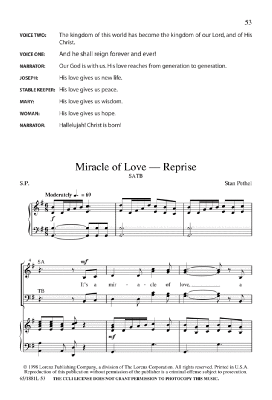 A Very Special Night A Very Special Night Unison Choir scores gallery preview page 55