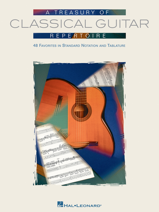 Book cover for A Treasury of Classical Guitar Repertoire