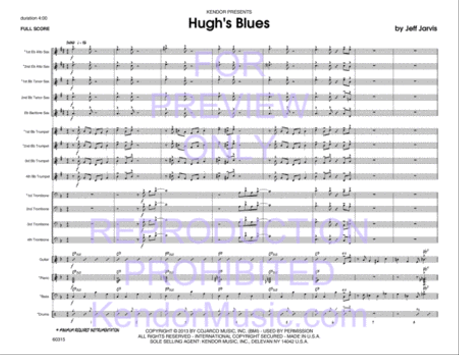 Hugh's Blues Jazz Ensemble scores gallery preview page 2