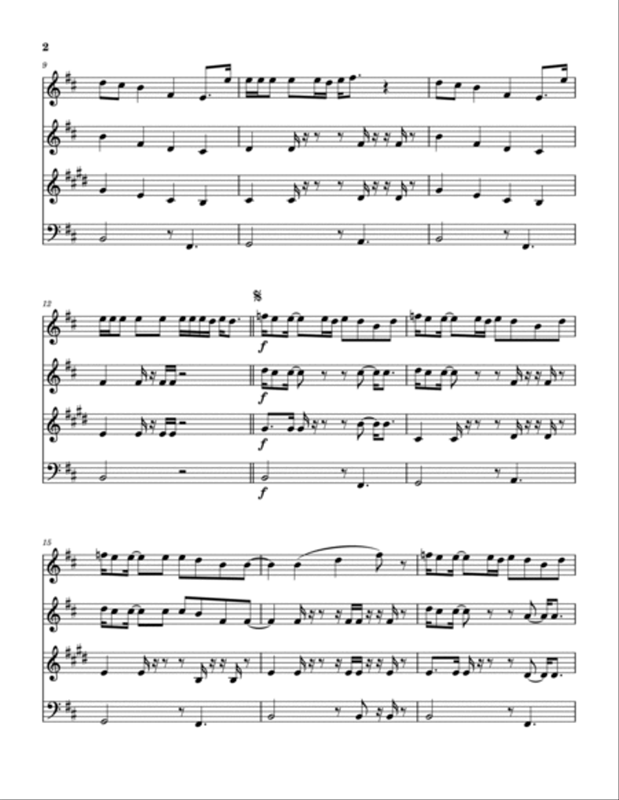 Deeper Waters Woodwind Quartet scores gallery preview page 3