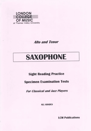 Lcm Saxophone Specimen Sight Reading Tests 1-8