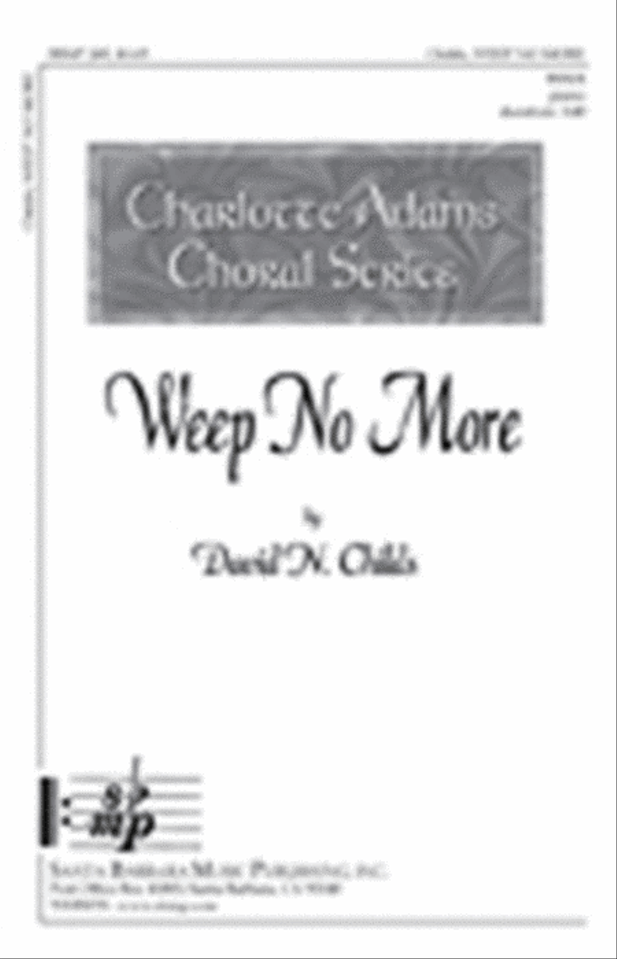 Weep No More - SSAA Octavo SSAA scores gallery preview page 1