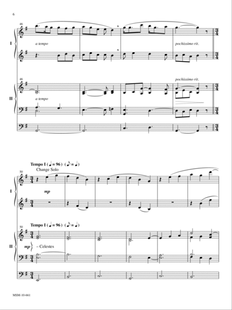 Come Home: An Organ Duet on Softly and Tenderly Jesus Is Calling Organ scores gallery preview page 5