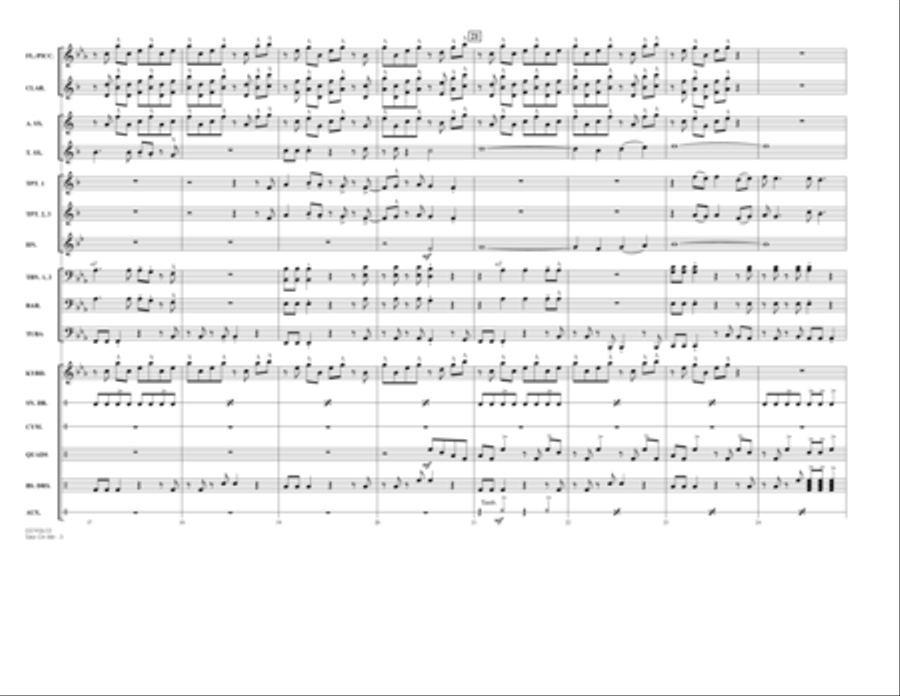 Take On Me - Full Score Marching Band scores gallery preview page 3