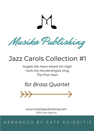 Book cover for Jazz Carols Collection #1 for Brass Quartet