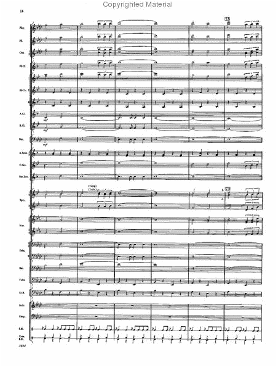 The Americans The Americans Concert Band scores gallery preview page 13