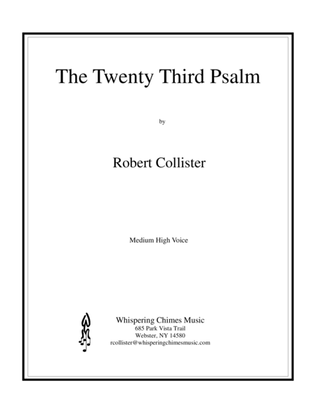 Book cover for The Twenty Third Psalm (medium high voice)