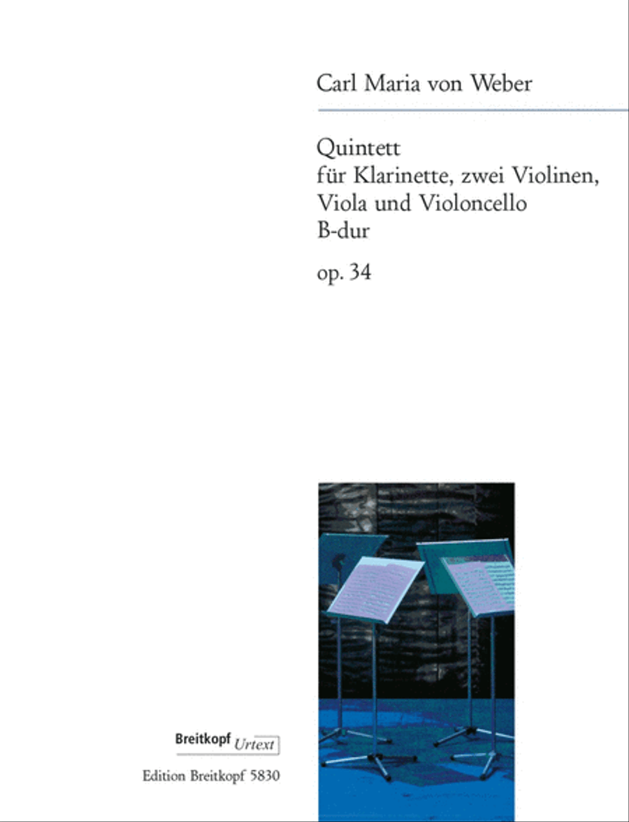 Quintet in B flat major Op. 34 Set of Parts scores gallery preview page 1