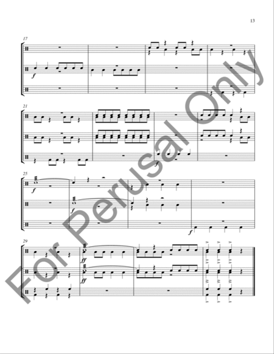 Ten Elementary Percussion Ensembles Percussion Ensemble scores gallery preview page 14