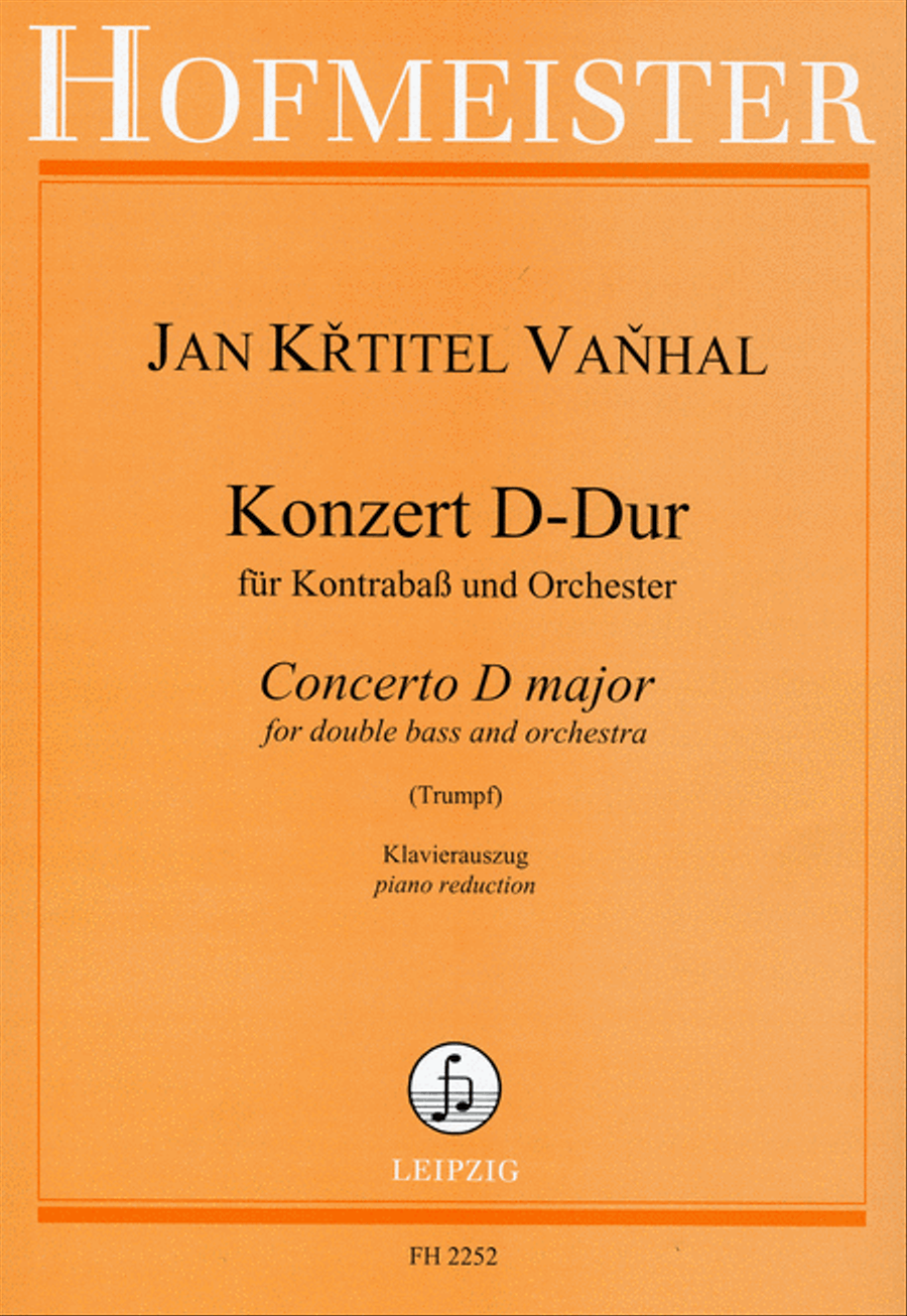 Konzert für Kontrabass und Orchester D-Dur / KlA Orchestra scores gallery preview page 1