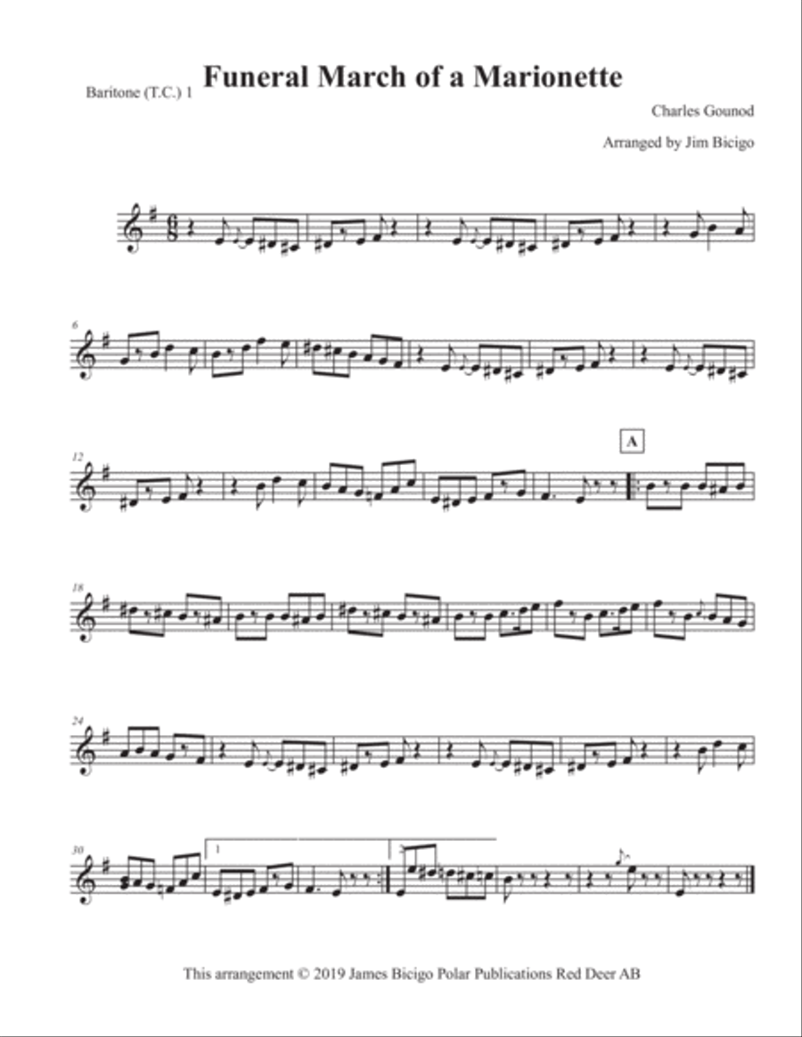 Funeral March of A Marionette Choir scores gallery preview page 4