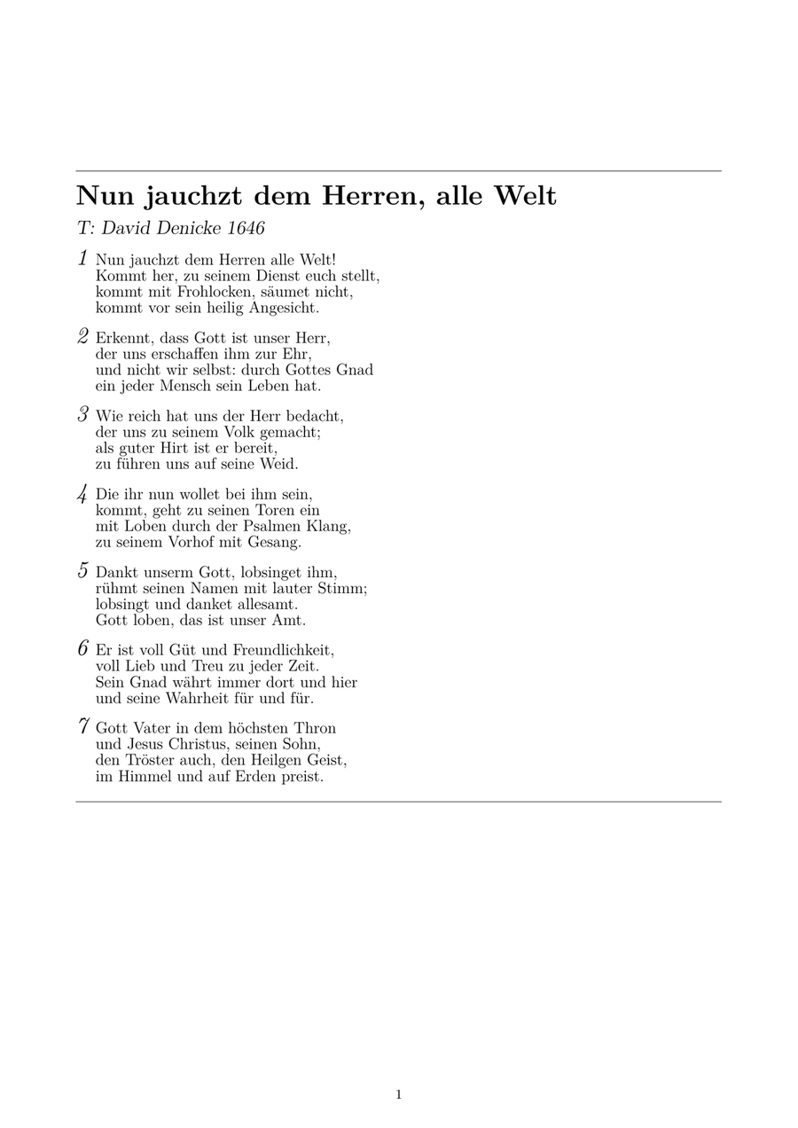 Nun jauchzt dem Herren, alle Welt (Gotteslob 144) Piano Method scores gallery preview page 3
