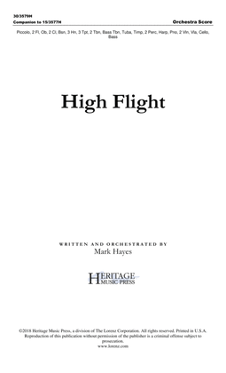 High Flight - Orchestral Score and Parts
