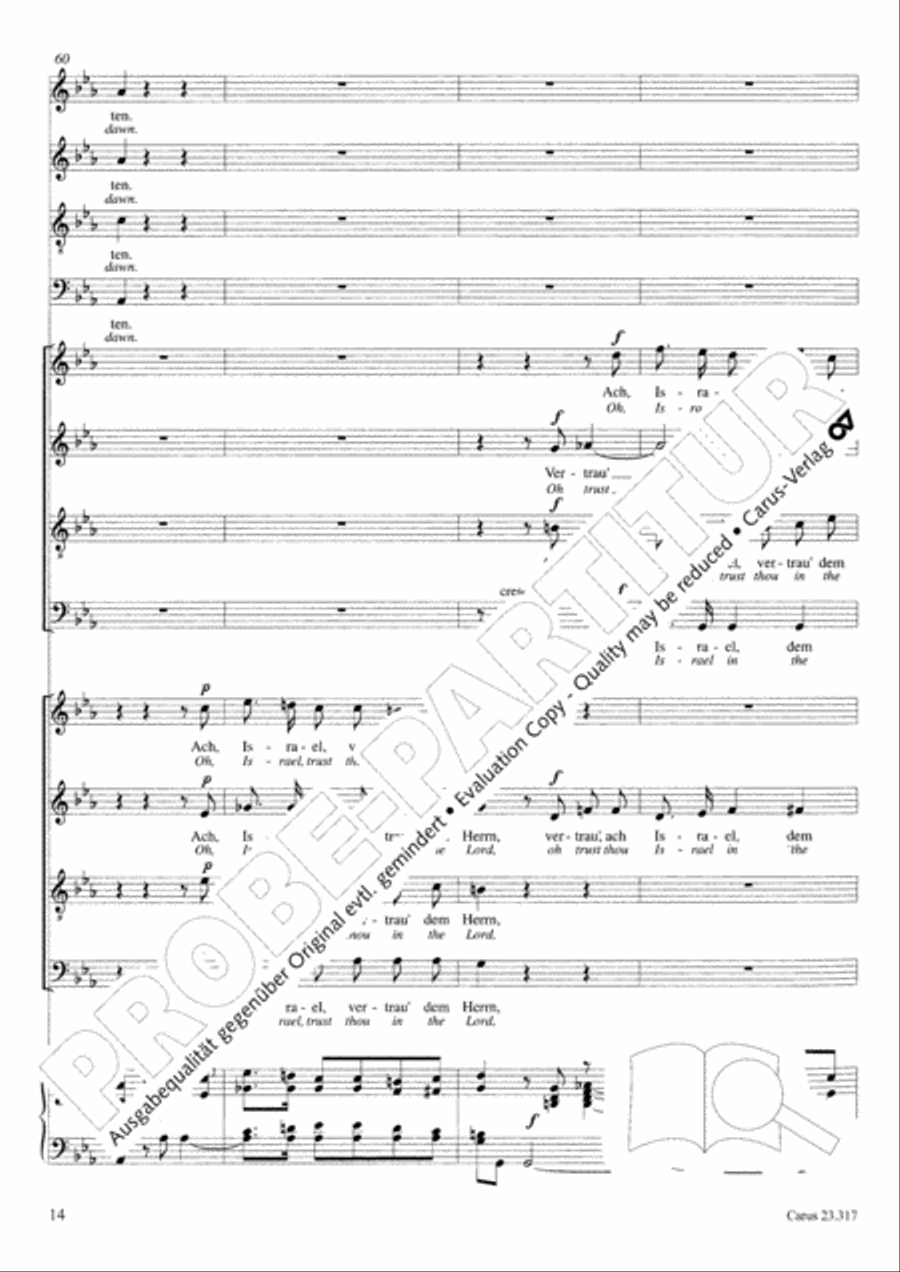 Psalm 130 4-Part scores gallery preview page 15