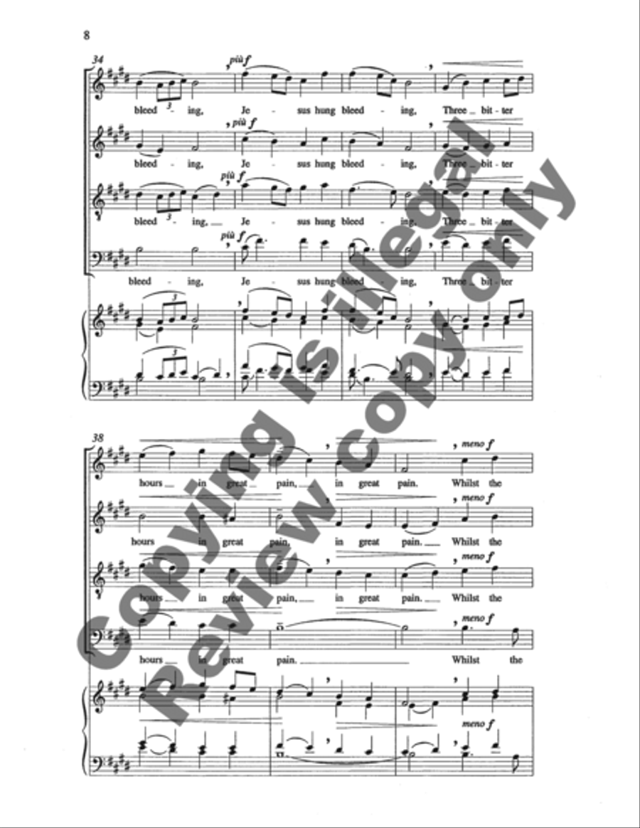 Three American Hymn-Tune Settings: 1. Saw Ye My Savior? 4-Part scores gallery preview page 19