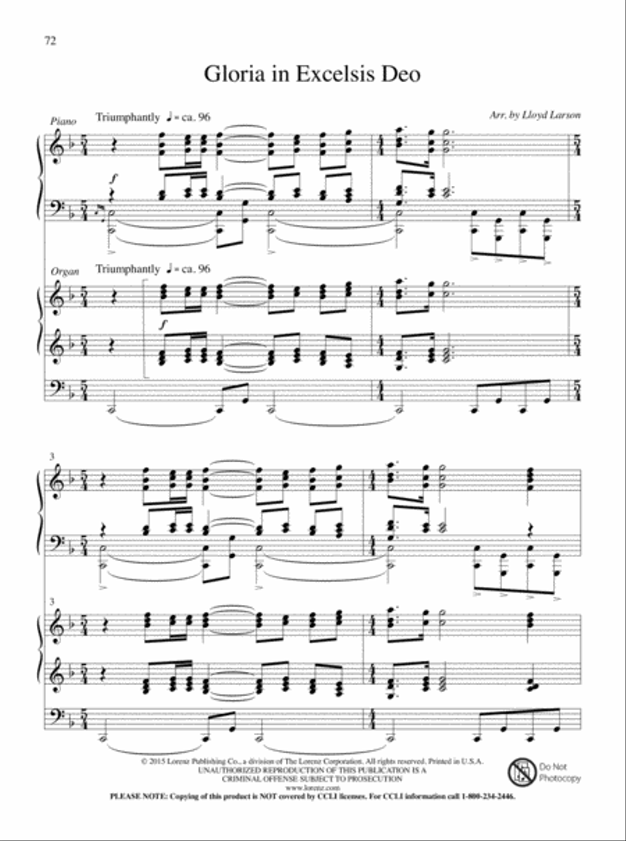 Glory and Honor, Praise and Adoration! Organ scores gallery preview page 38