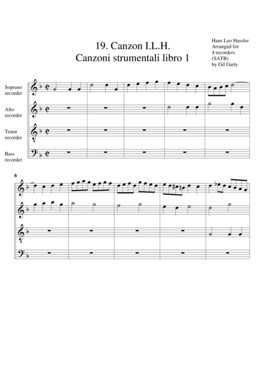 Canzon no.19 (Canzoni strumentali libro 1 di Torino)