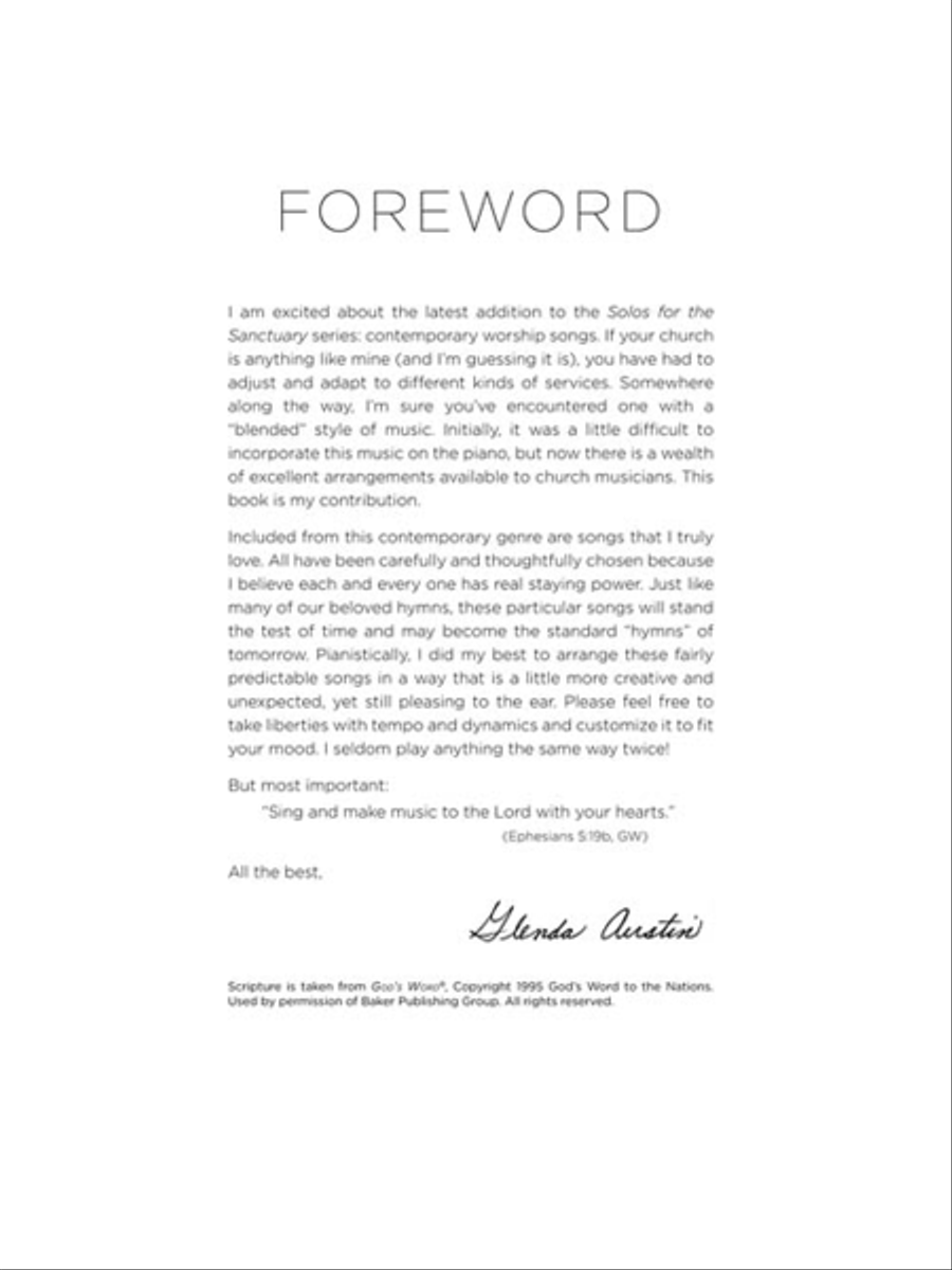 Solos for the Sanctuary – Worship Piano Solo scores gallery preview page 2