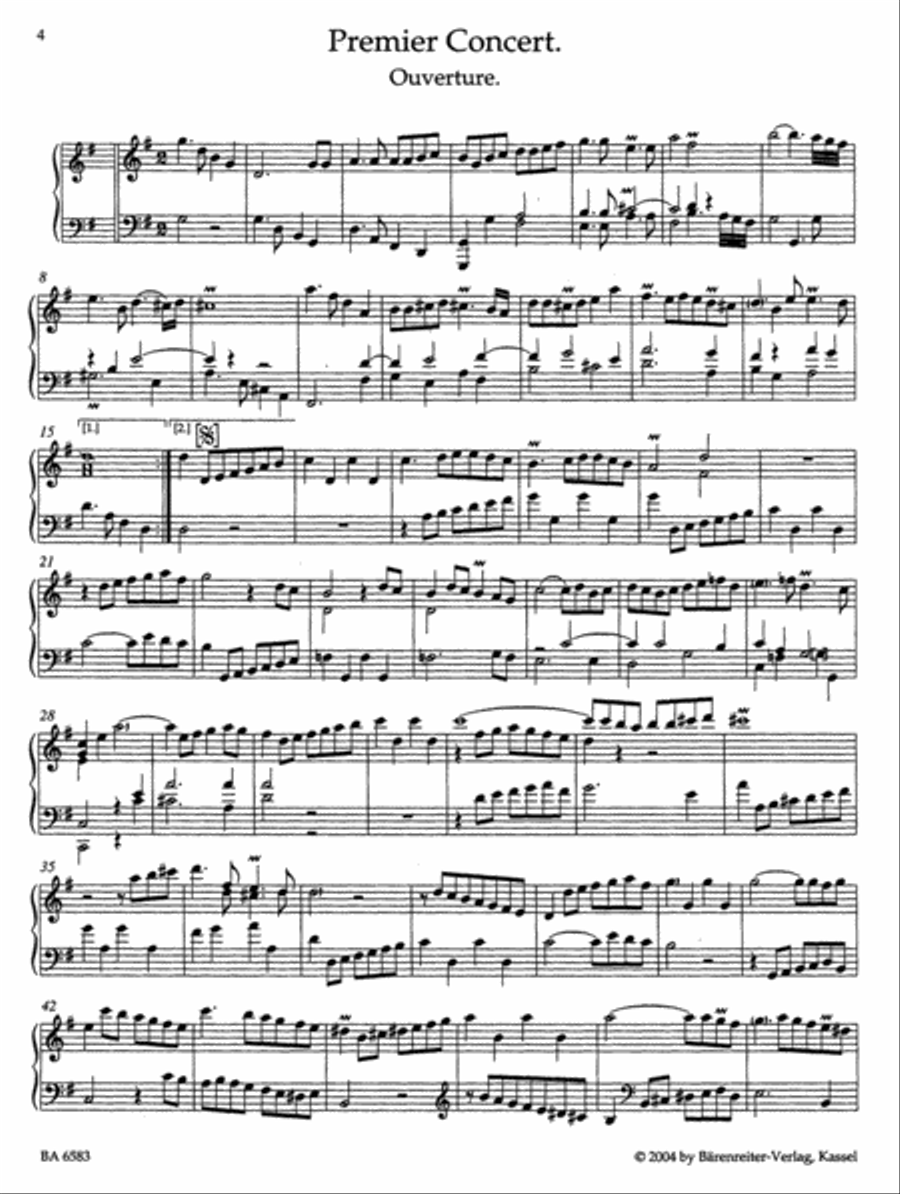 Sämtliche Clavierwerke, Band III Harpsichord scores gallery preview page 2