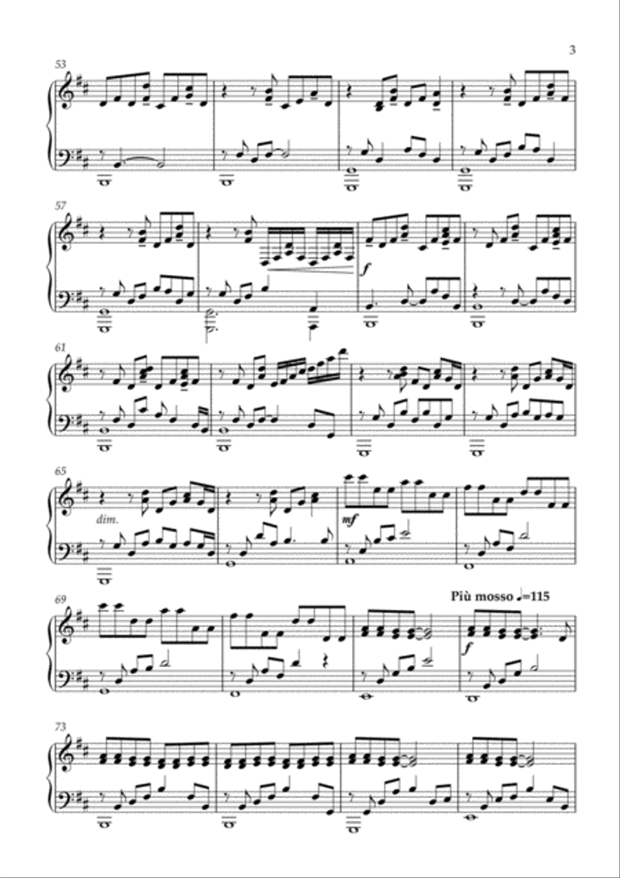 Impromptu #2 Piano Solo scores gallery preview page 3