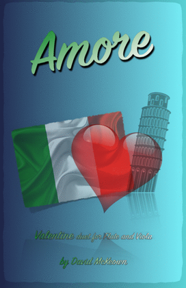 Book cover for Amore, (Italian for Love), Flute and Viola Duet