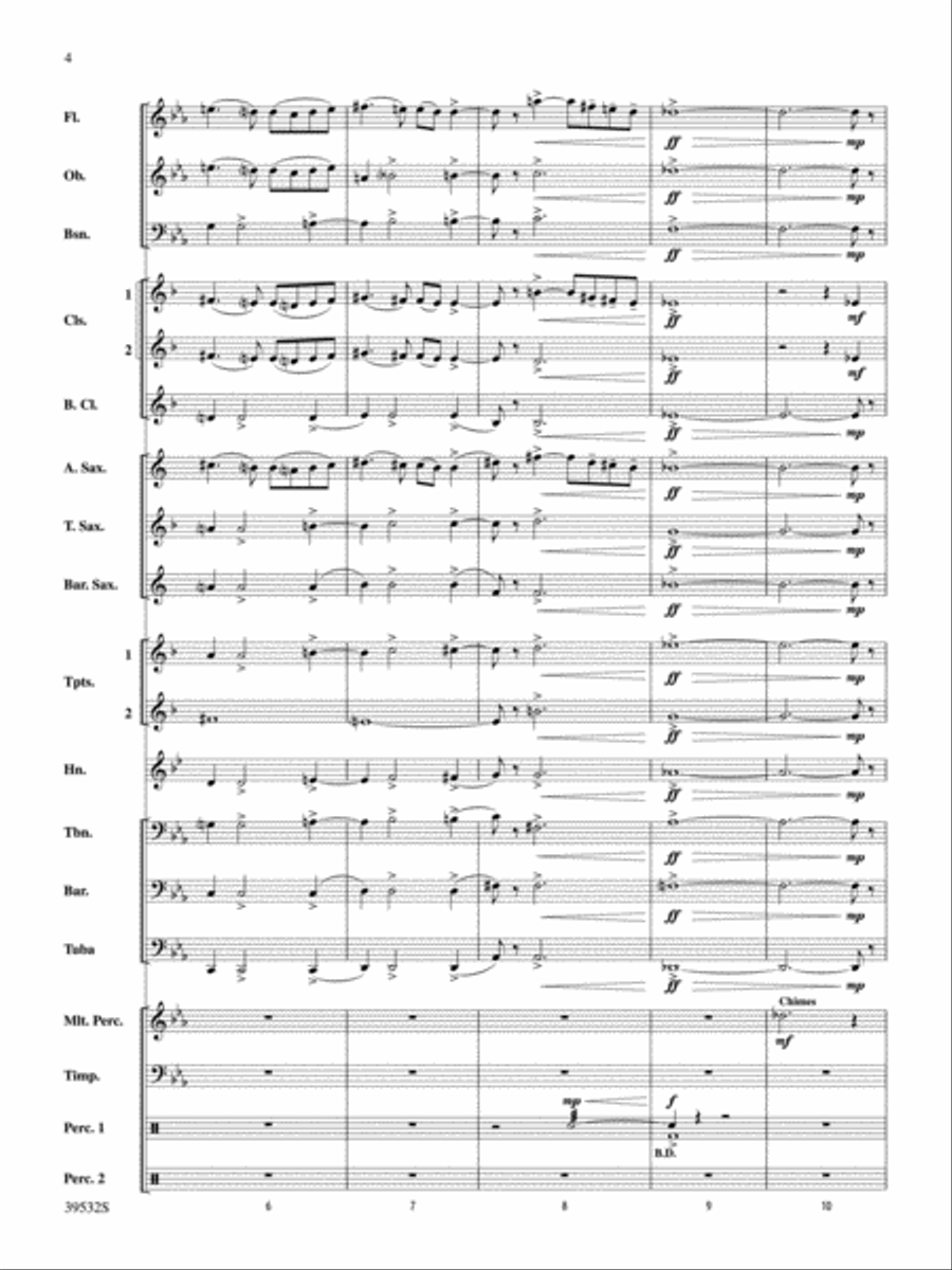 America, the Beautiful: Score Concert Band scores gallery preview page 4