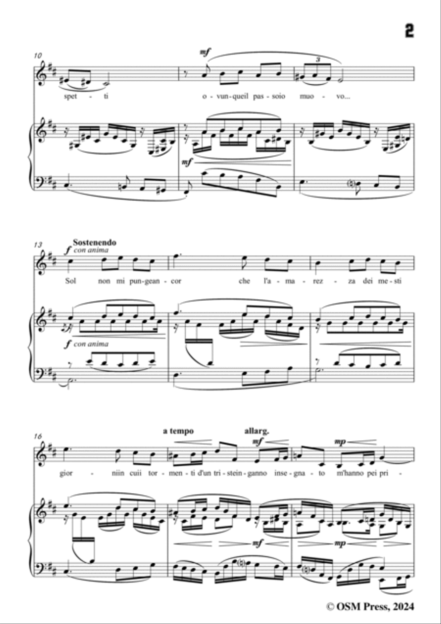 Donaudy-Luoghi Sereni E Cari,in D Major Voice scores gallery preview page 3