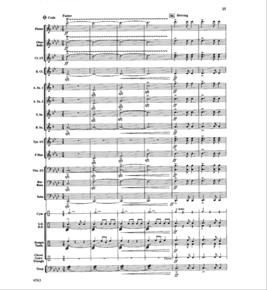 The Eagle's Triumph The Eagle's Triumph Concert Band scores gallery preview page 16