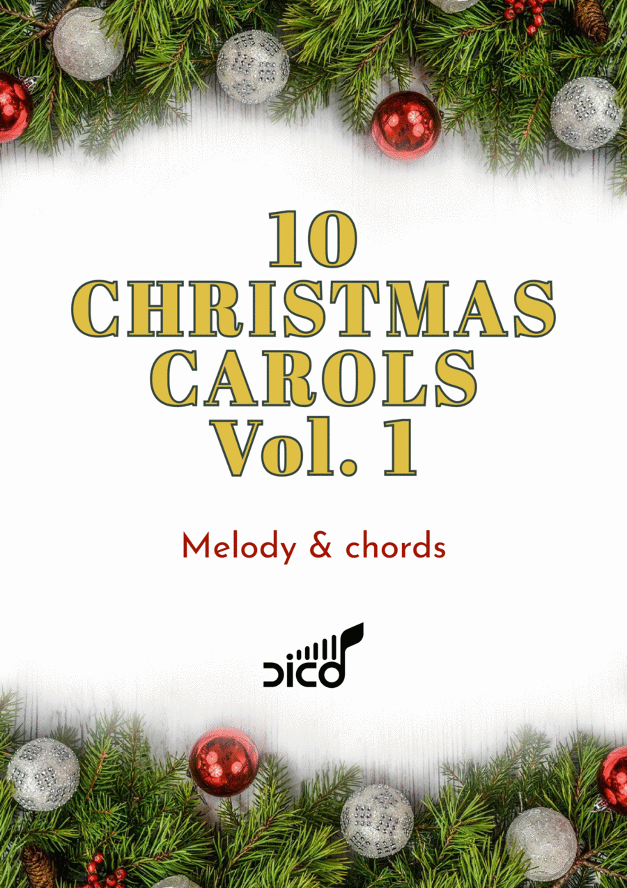 10 Christmas Carols (melody & chords), Vol. 1 10 Christmas Carols (melody & chords), Vol. 1 Flute scores gallery preview page 1